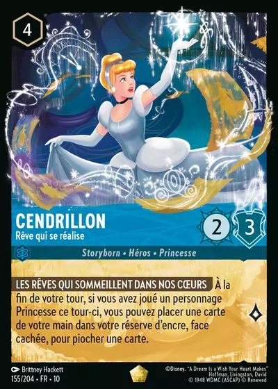 Cendrillon, Rêve qui se réalise