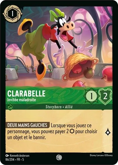 Clarabelle, invitée maladroite
